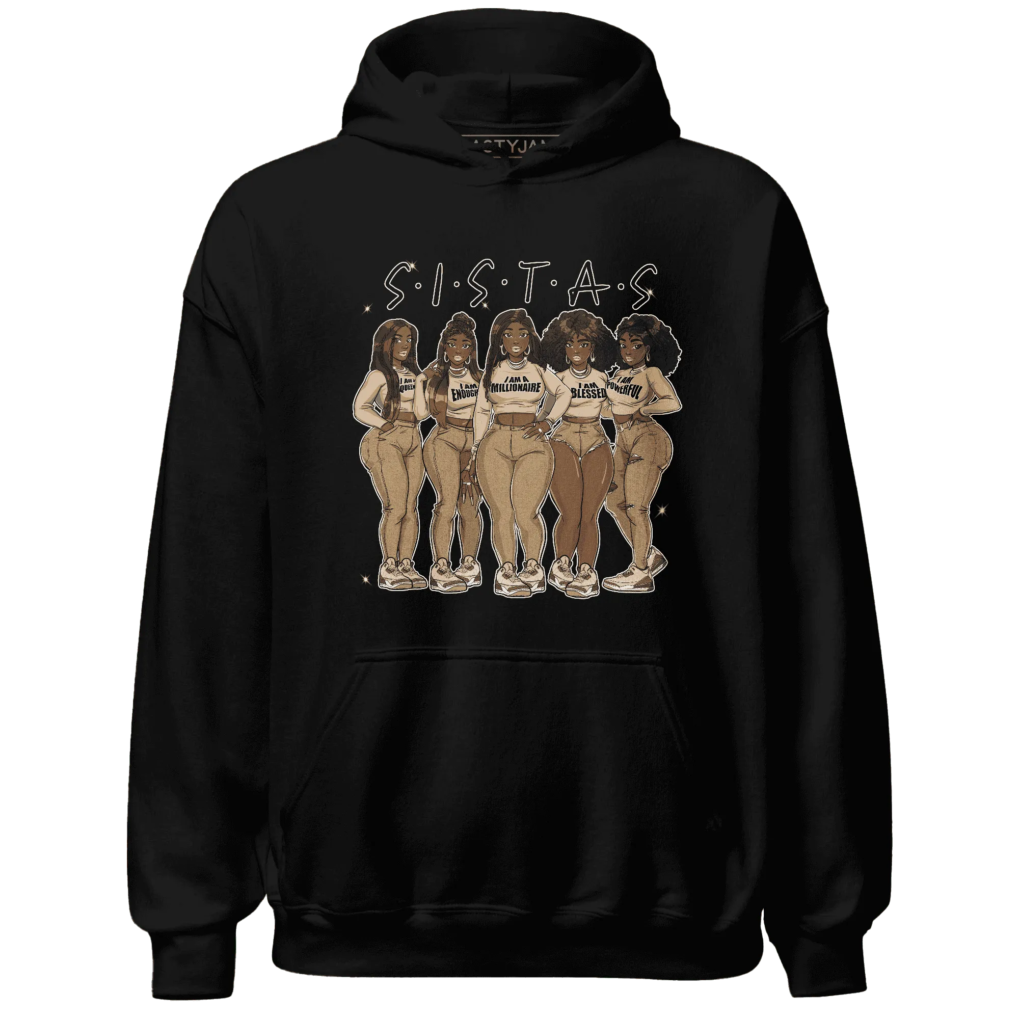 Palomino-3s-Hoodie-Match-Sistas-Melanin-Girl