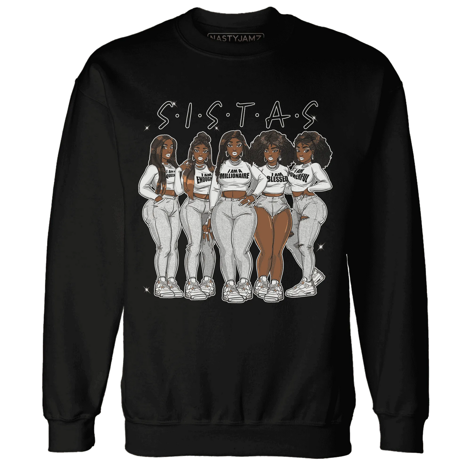 Sail-4s-Sweatshirt-Match-Sistas-Melanin-Girl