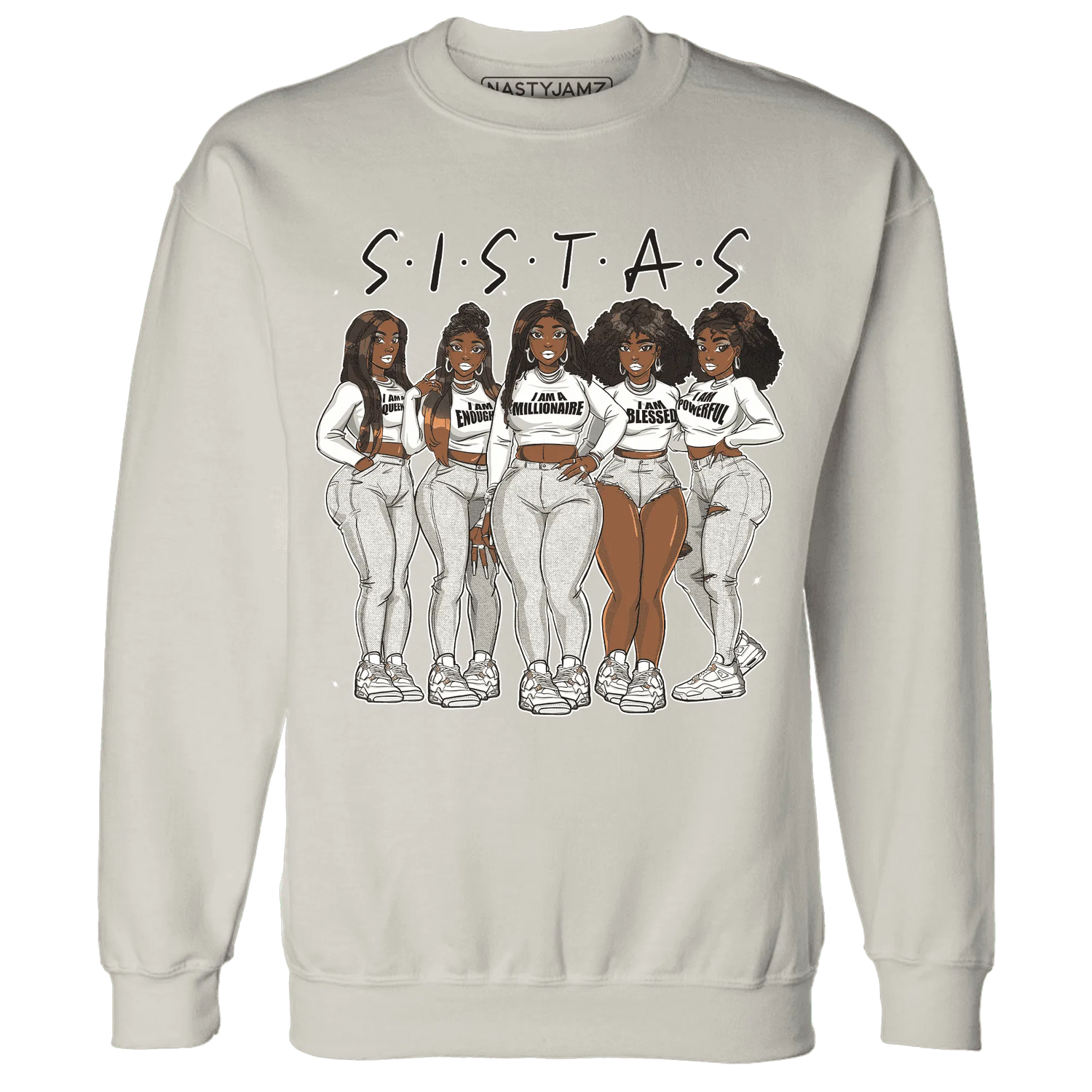 Sail-4s-Sweatshirt-Match-Sistas-Melanin-Girl