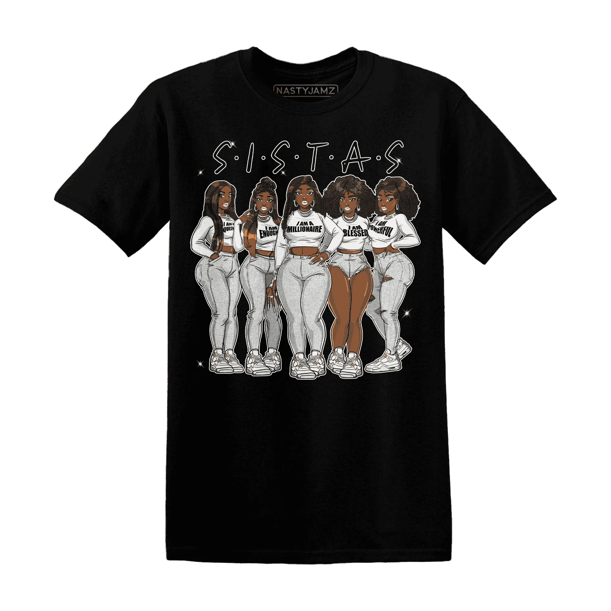 Sail-4s-T-Shirt-Match-Sistas-Melanin-Girl