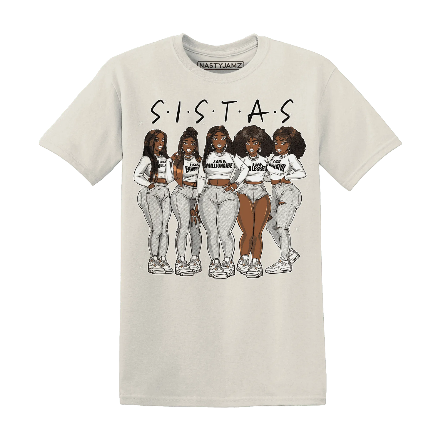 Sail-4s-T-Shirt-Match-Sistas-Melanin-Girl