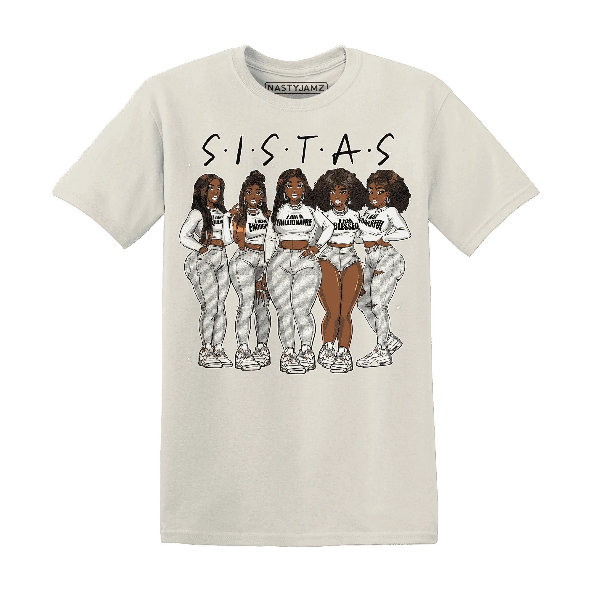 Sail-4s-T-Shirt-Match-Sistas-Melanin-Girl