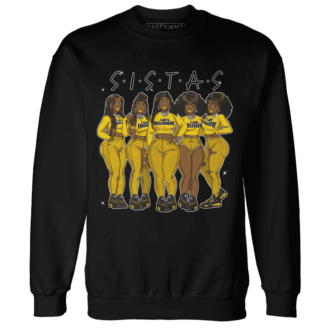 Thunder-4s-Sweatshirt-Match-Sistas-Melanin-Girl