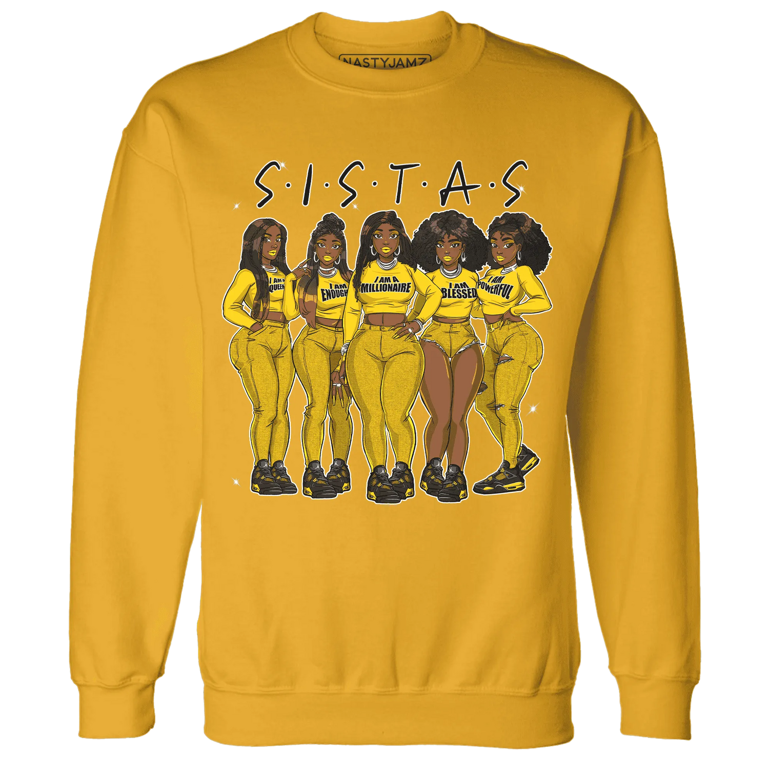 Thunder-4s-Sweatshirt-Match-Sistas-Melanin-Girl