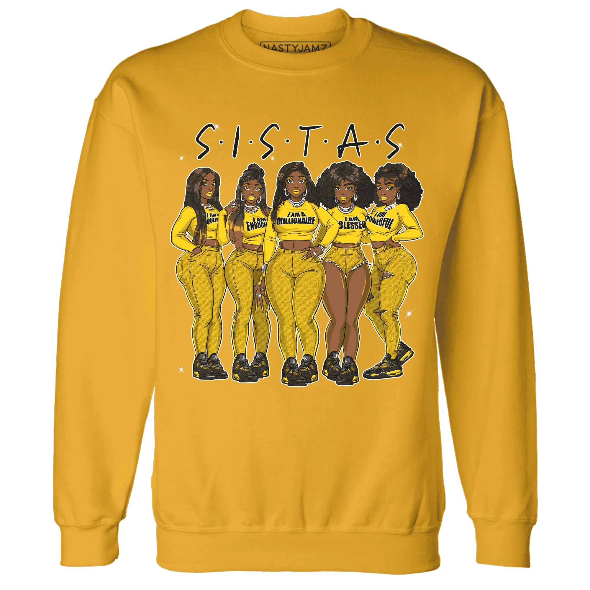 Thunder-4s-Sweatshirt-Match-Sistas-Melanin-Girl