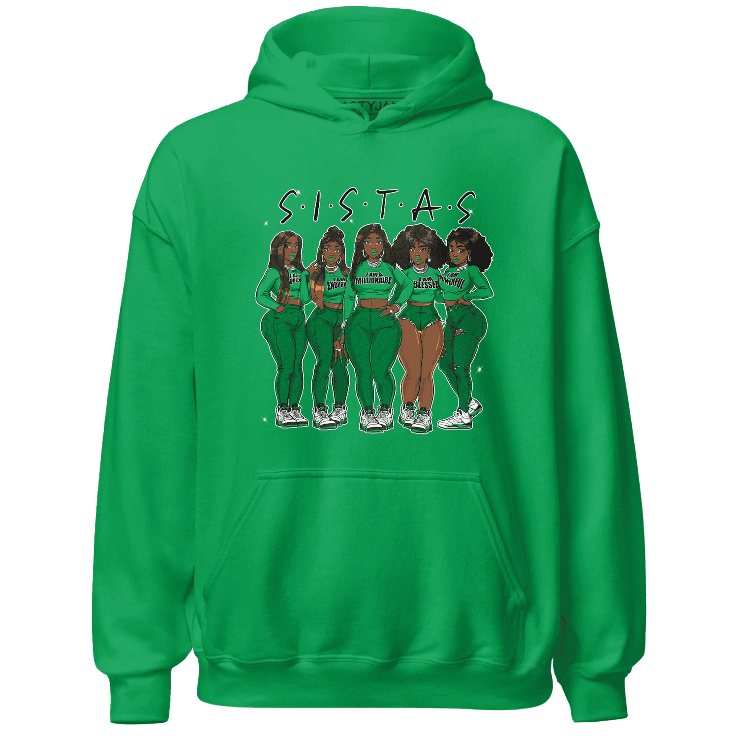 Lucky-Green-5s-Hoodie-Match-Sistas-Melanin-Girl