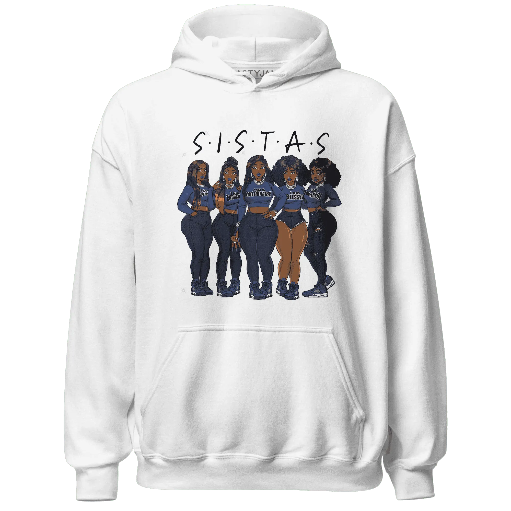 Midnight-Navy-5s-Hoodie-Match-Sistas-Melanin-Girl