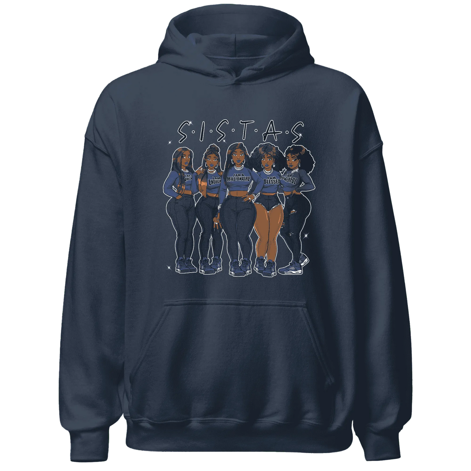 Midnight-Navy-5s-Hoodie-Match-Sistas-Melanin-Girl