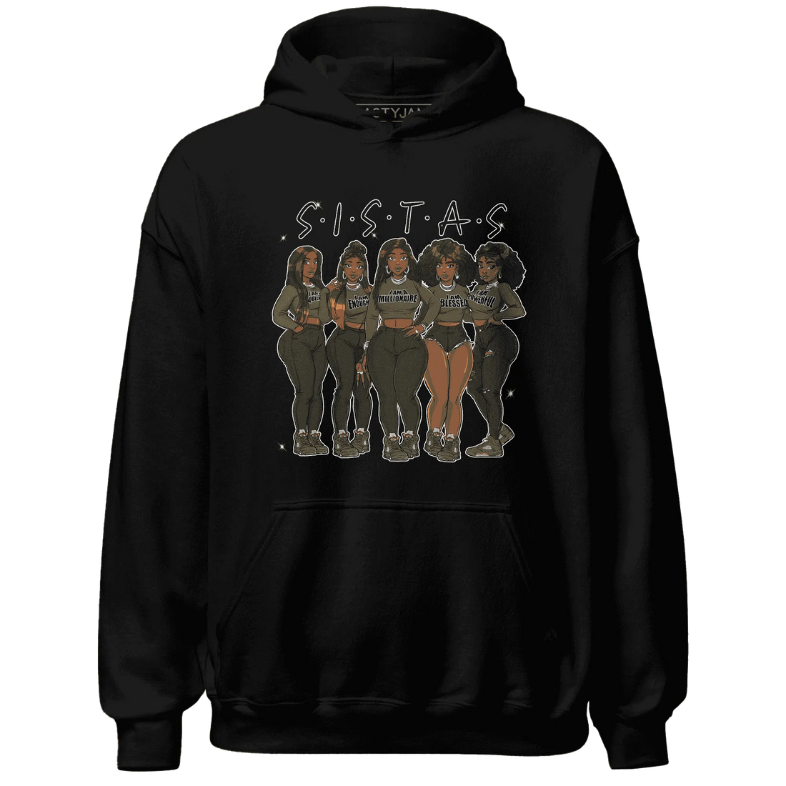 Olive-5s-Hoodie-Match-Sistas-Melanin-Girl