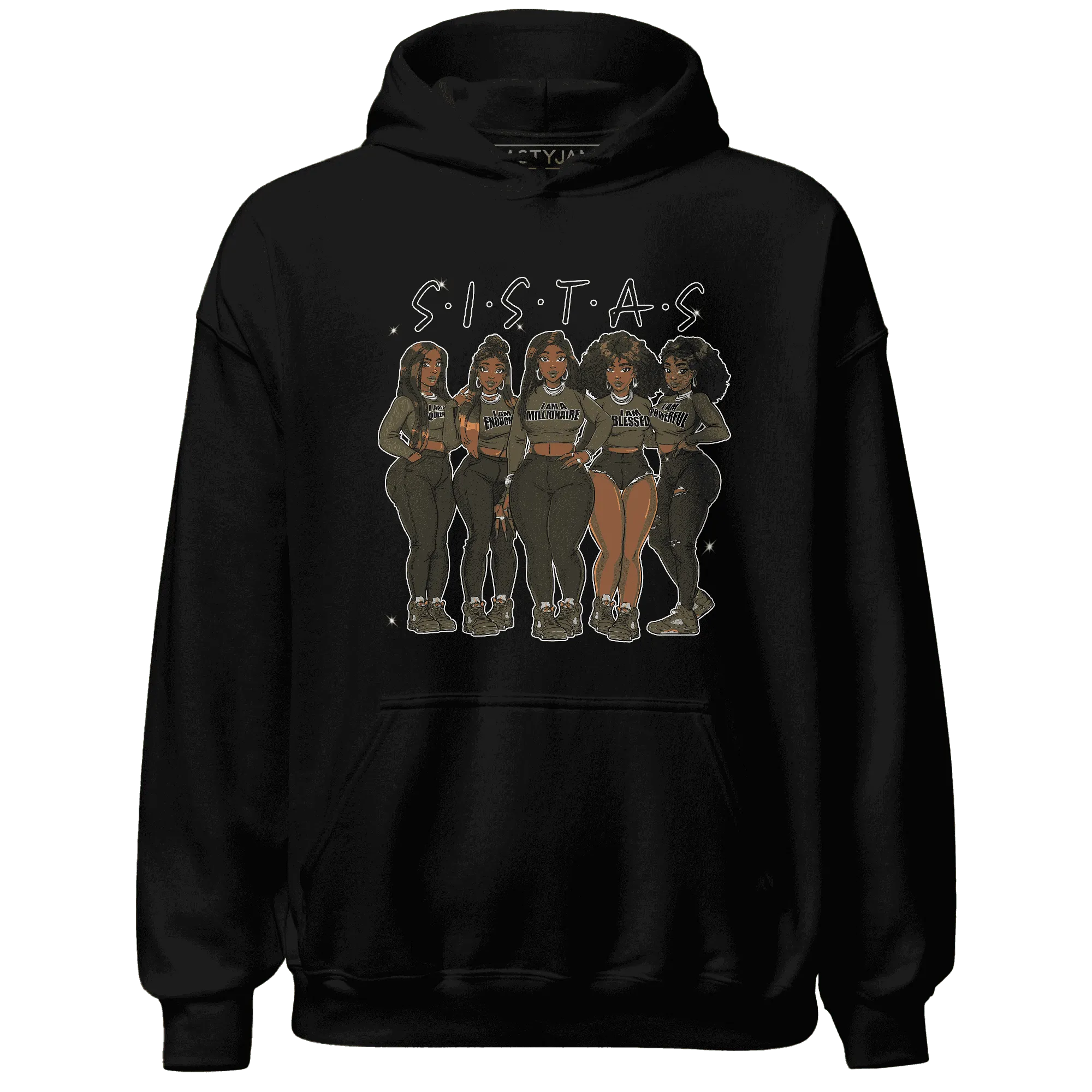 Olive-5s-Hoodie-Match-Sistas-Melanin-Girl