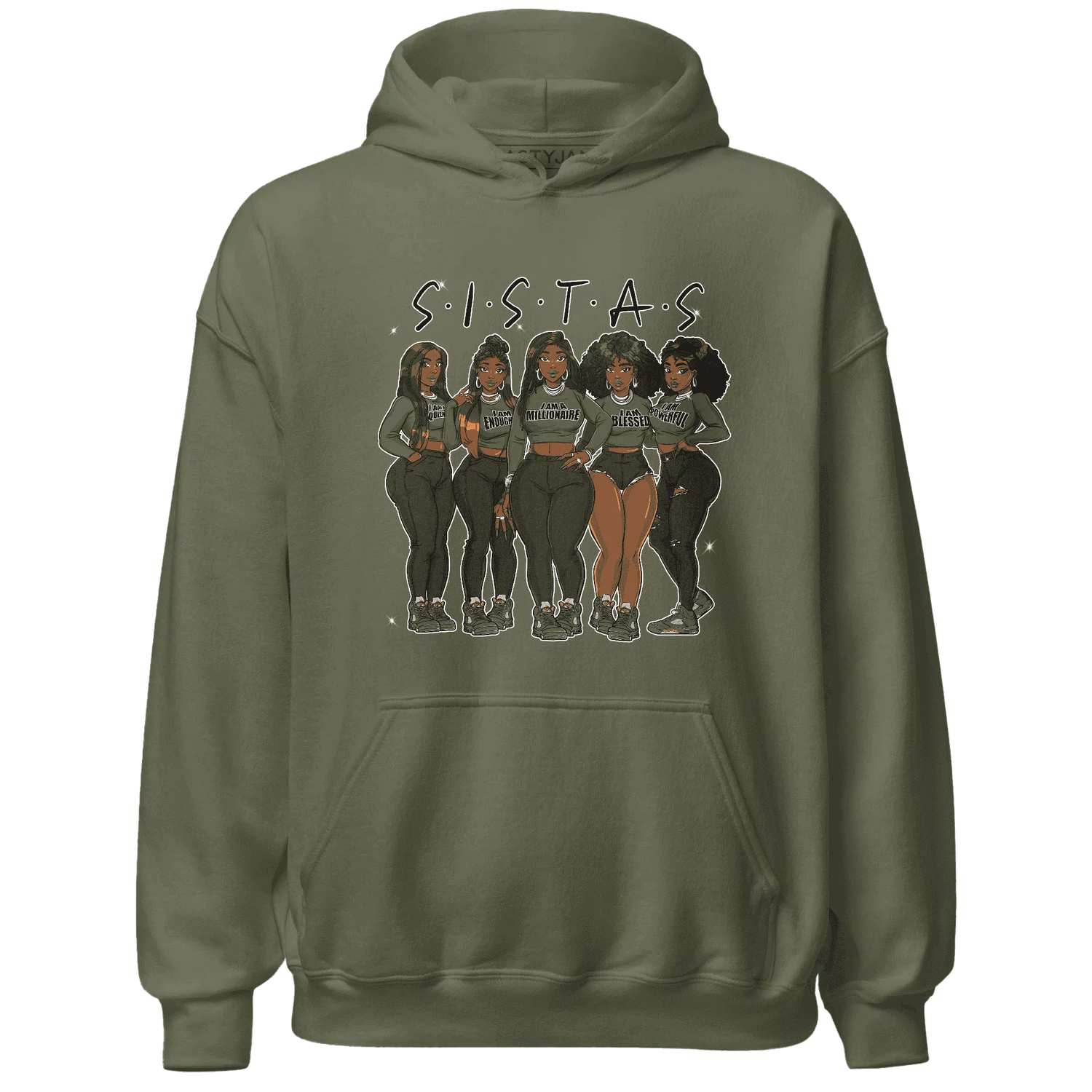 Olive-5s-Hoodie-Match-Sistas-Melanin-Girl