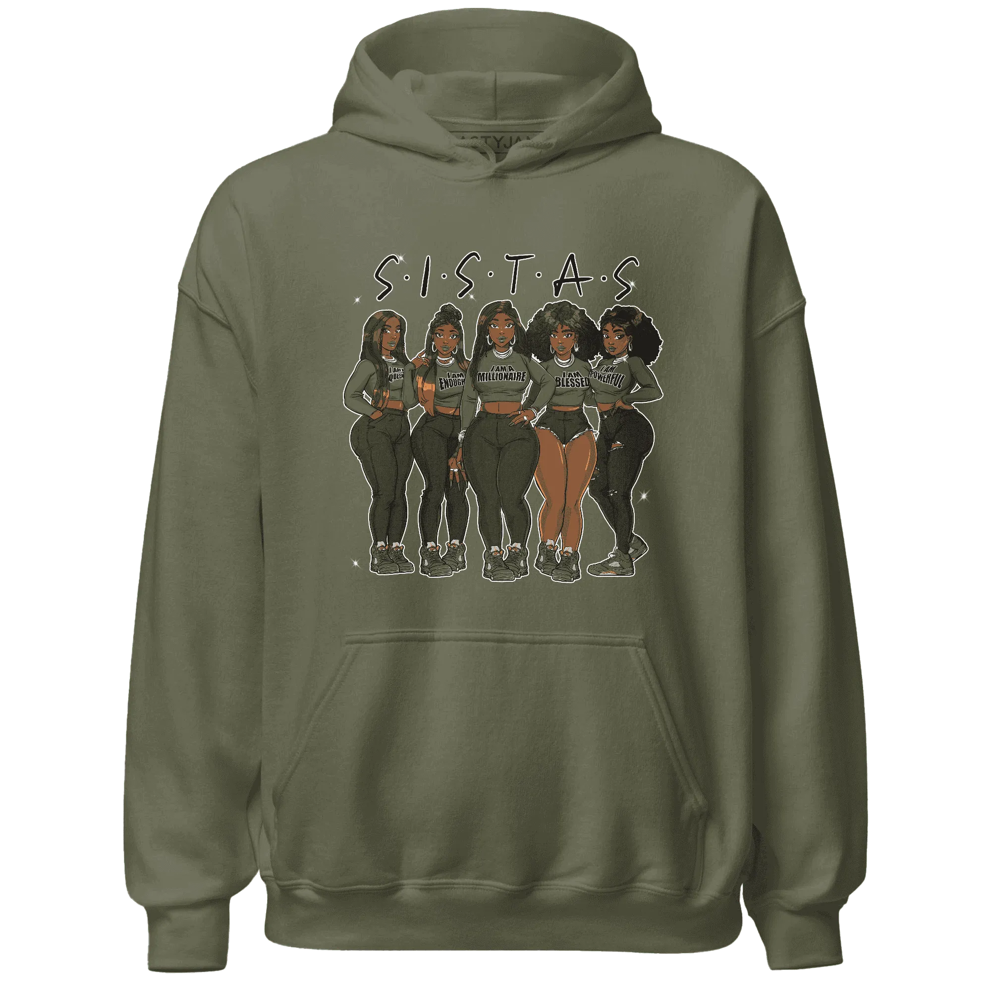Olive-5s-Hoodie-Match-Sistas-Melanin-Girl