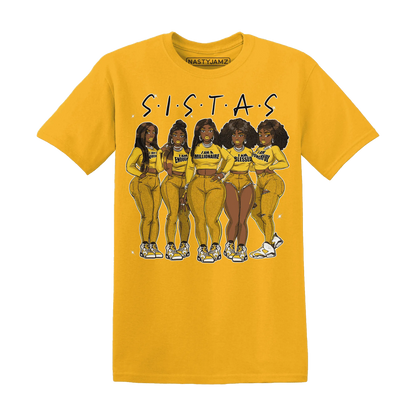 Yellow-Ochre-6s-T-Shirt-Match-Sistas-Melanin-Girl