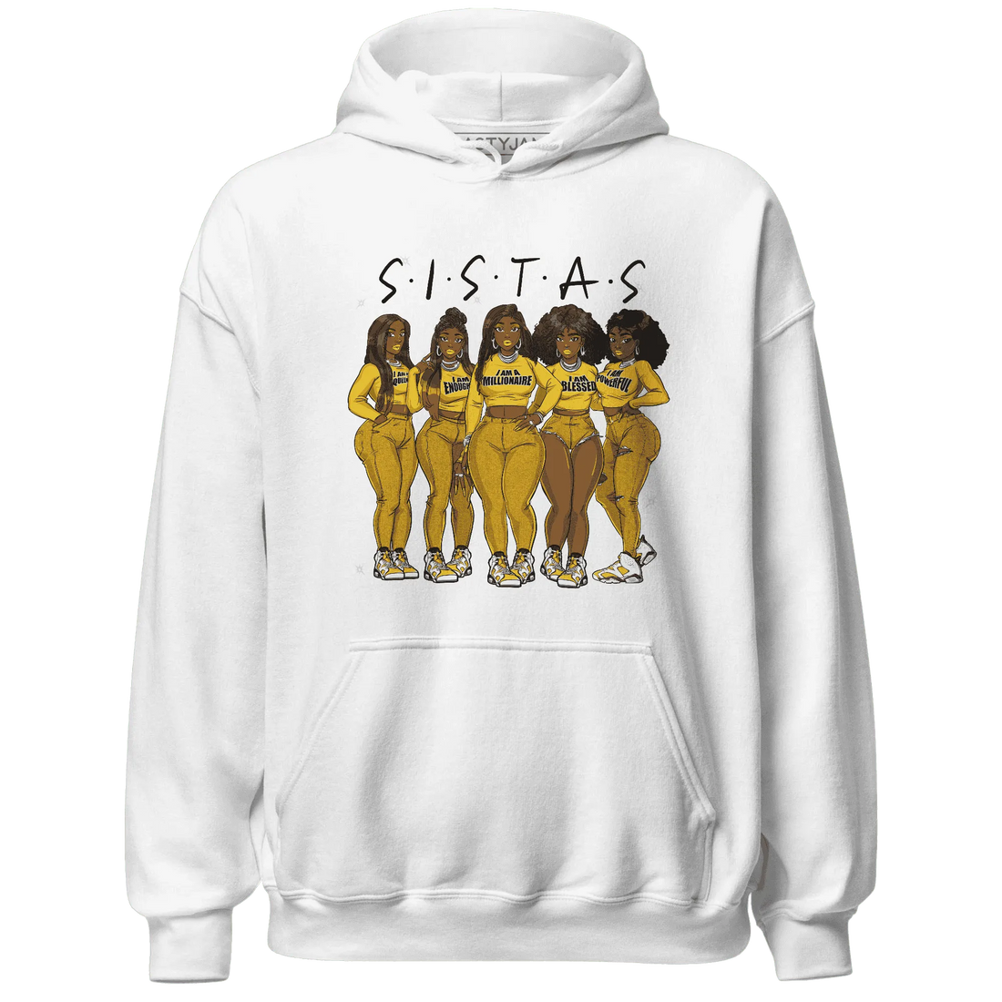 Yellow-Ochre-6s-Hoodie-Match-Sistas-Melanin-Girl