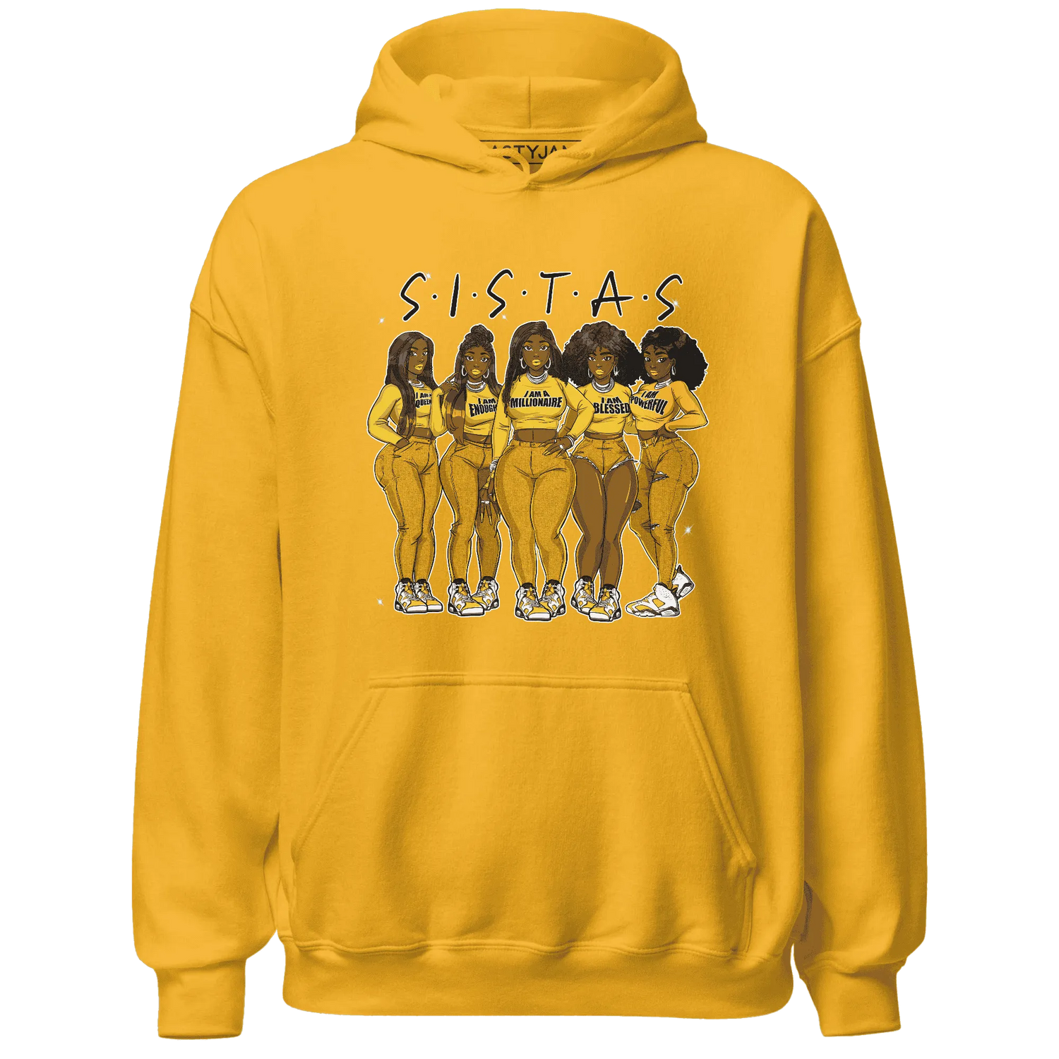 Yellow-Ochre-6s-Hoodie-Match-Sistas-Melanin-Girl