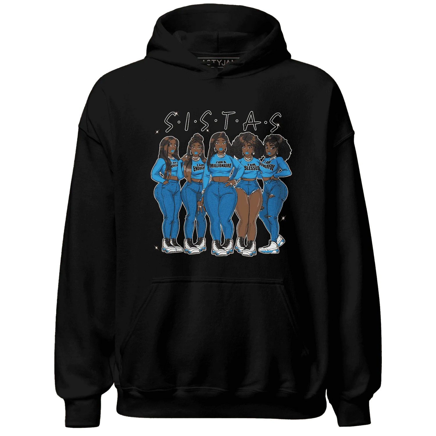 Powder-Blue-9s-Hoodie-Match-Sistas-Melanin-Girl