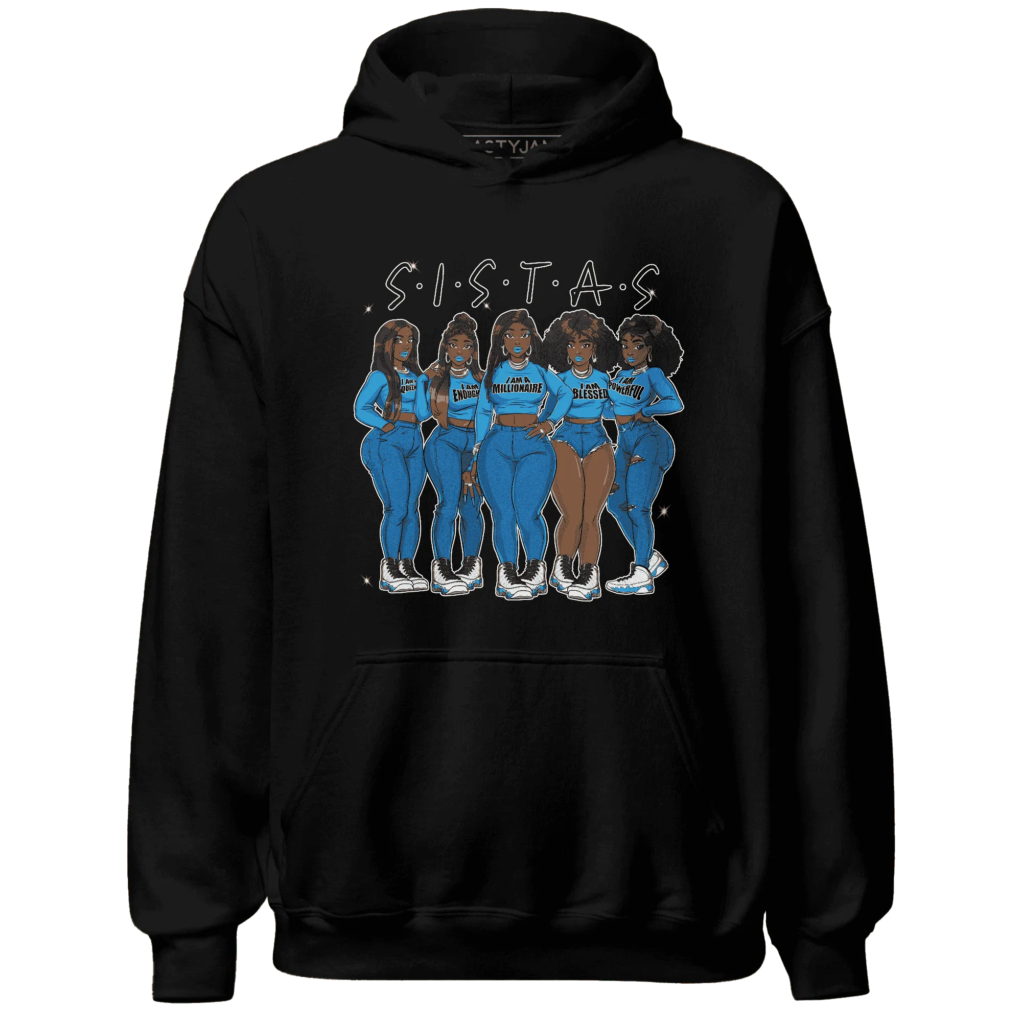 Powder-Blue-9s-Hoodie-Match-Sistas-Melanin-Girl