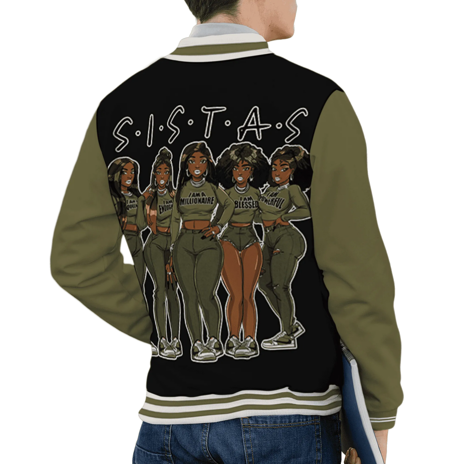 Medium-Olive-1s-Varsity-Match-Sistas-Melanin-Girl-