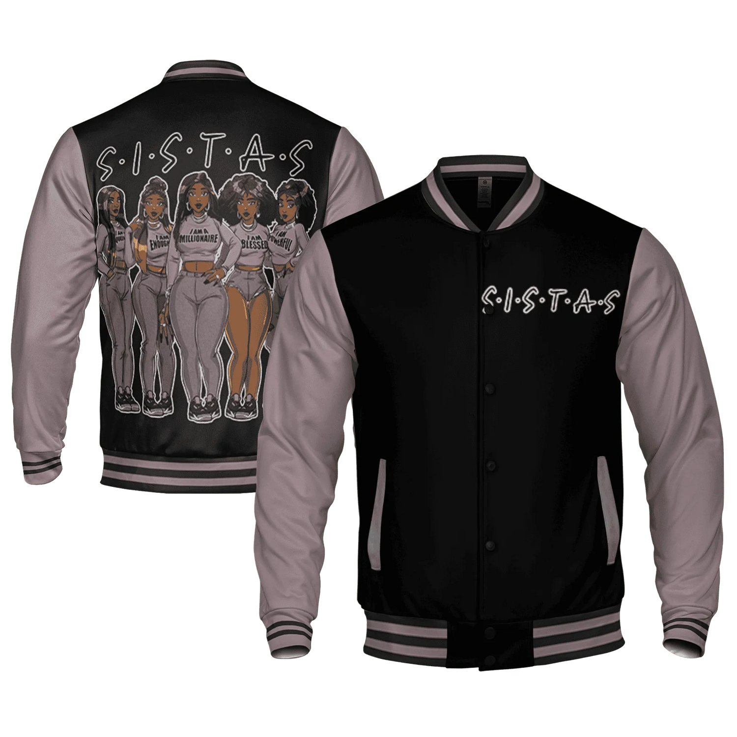 Black-Violet-Ore-3s-Varsity-Match-Sistas-Melanin-Girl-