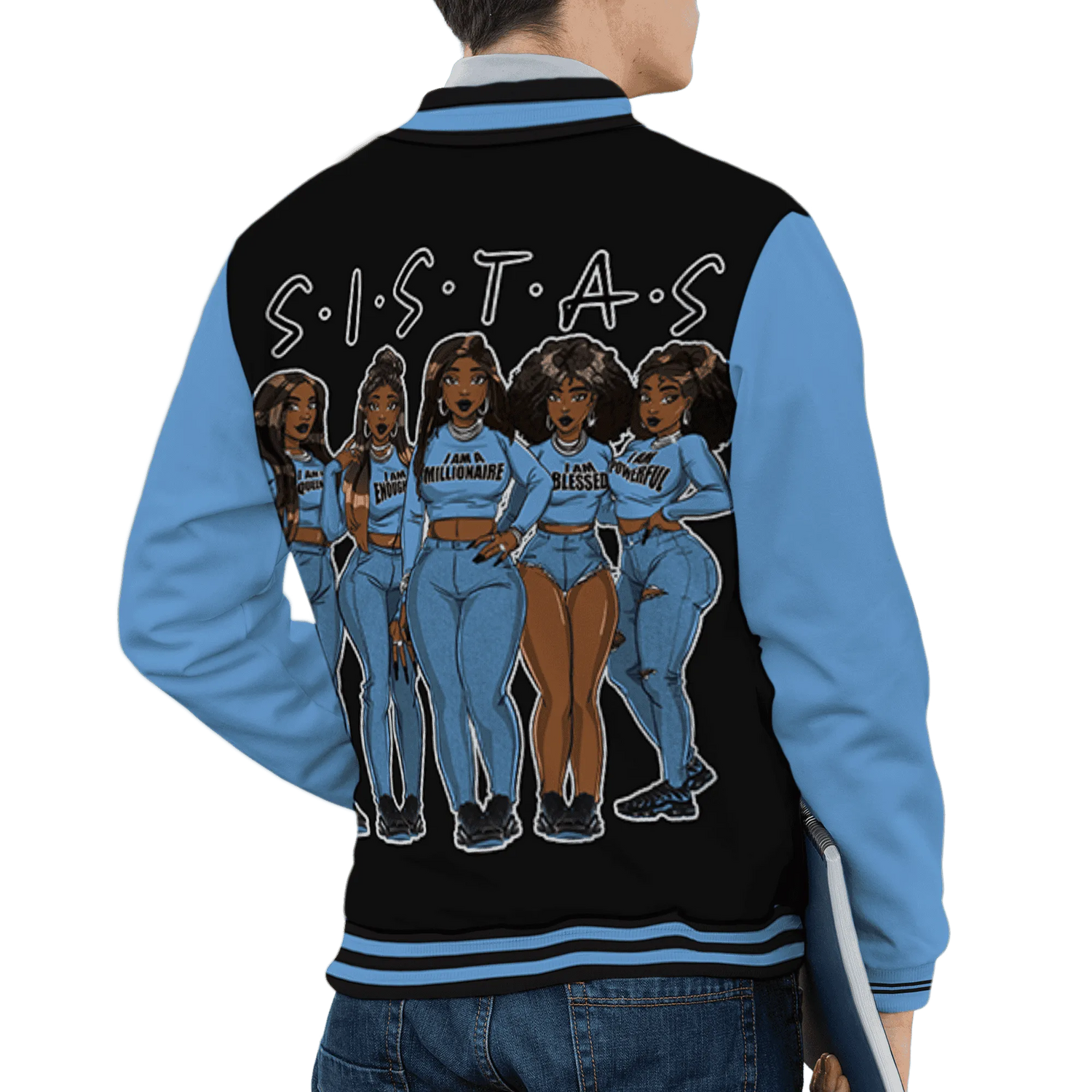 AM-Plus-Black-Univercitii-Blue-Varsity-Match-Sistas-Melanin-Girl-