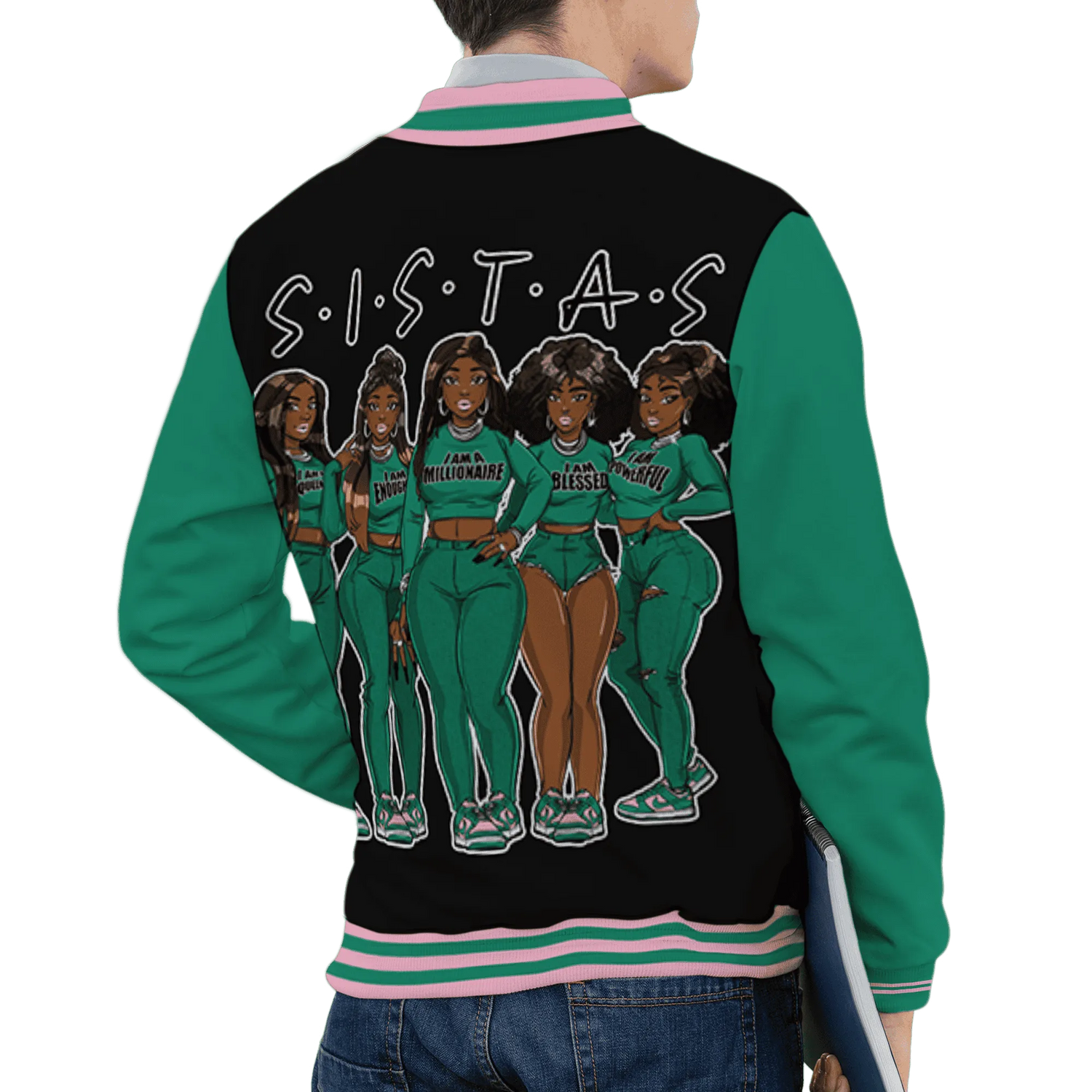 Dunk-Pink-Malachite-Medium-Soft-Low-Sail-Varsity-Match-Sistas-Melanin-Girl-
