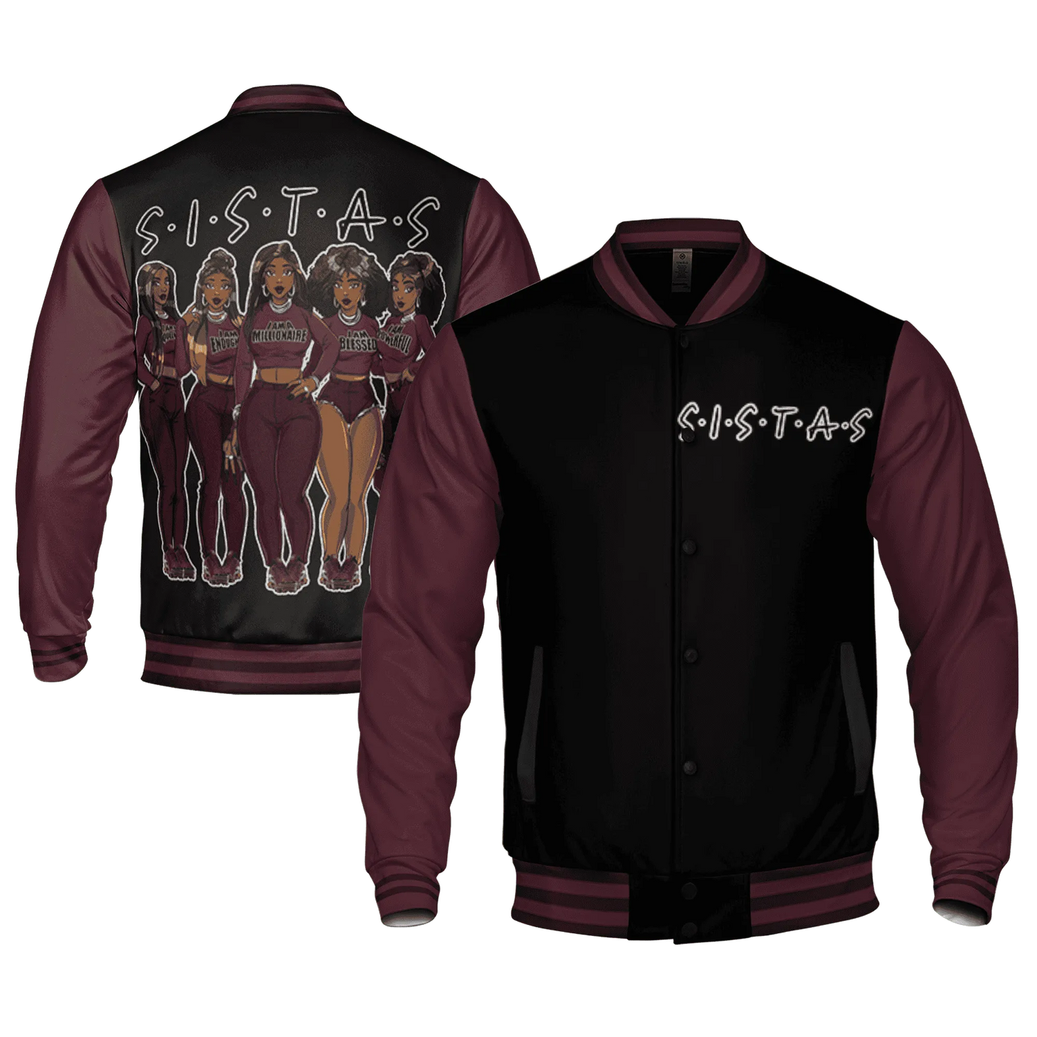 VaporMax-Night-Maron-Burgundy-Varsity-Match-Sistas-Melanin-Girl-