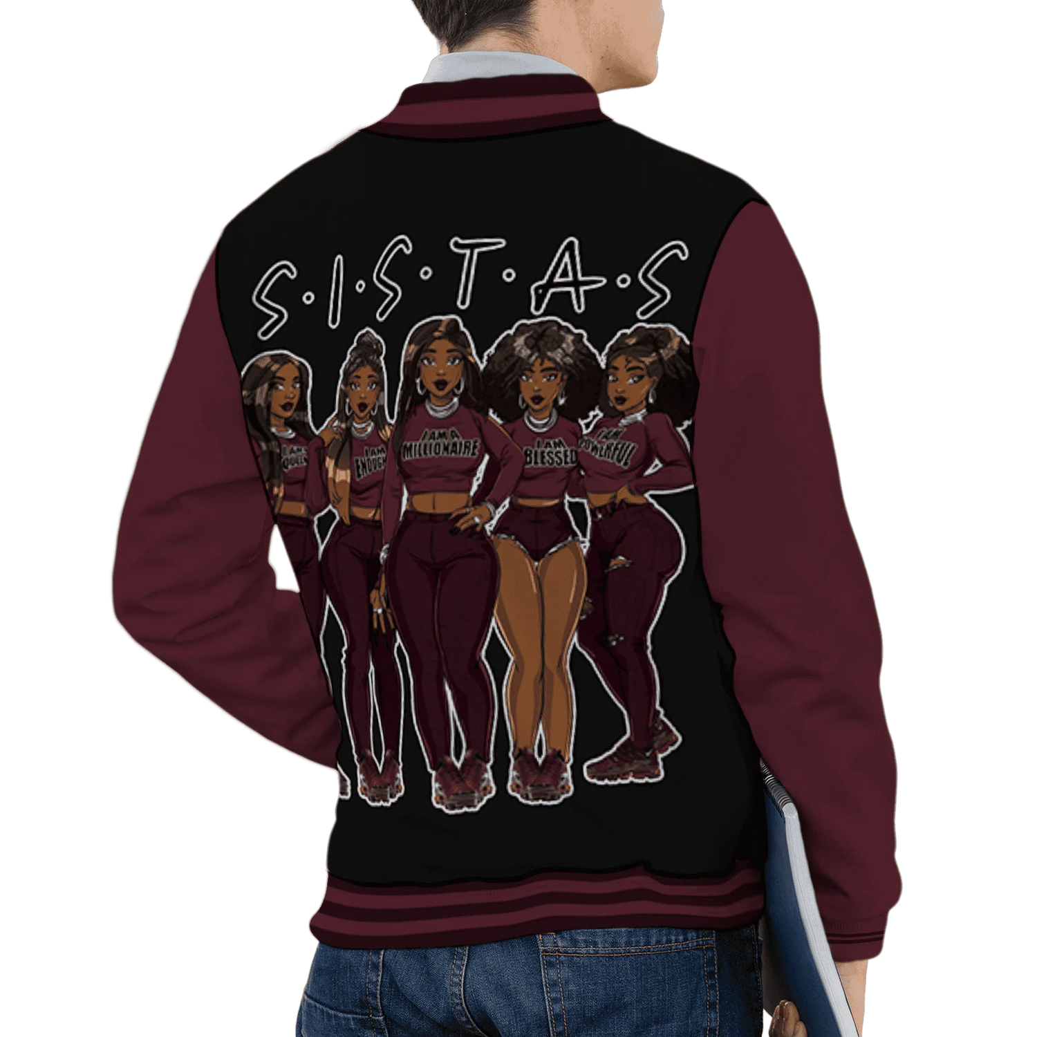 VaporMax-Night-Maron-Burgundy-Varsity-Match-Sistas-Melanin-Girl-
