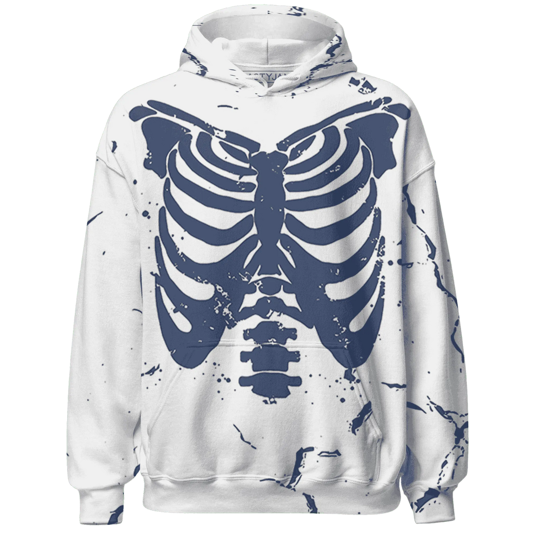 Low-Diffused-Blue-11s-Hoodie-Match-Skeleton-Y2k-3D