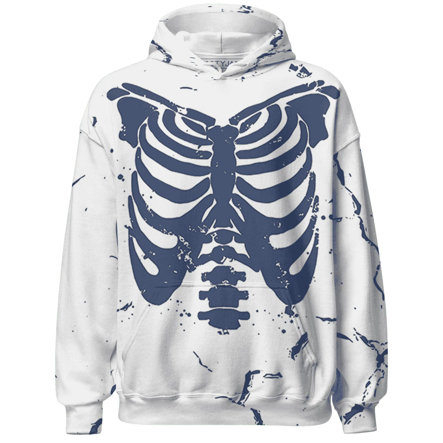 Low-Diffused-Blue-11s-Hoodie-Match-Skeleton-Y2k-3D