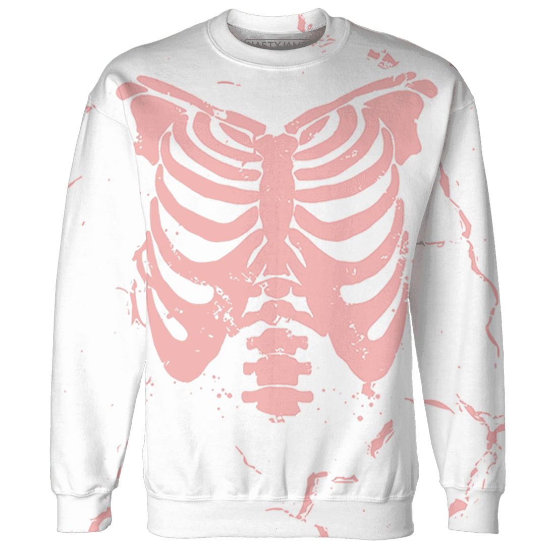 Low-Legend-Pink-11s-Sweatshirt-Match-Skeleton-Y2k-3D