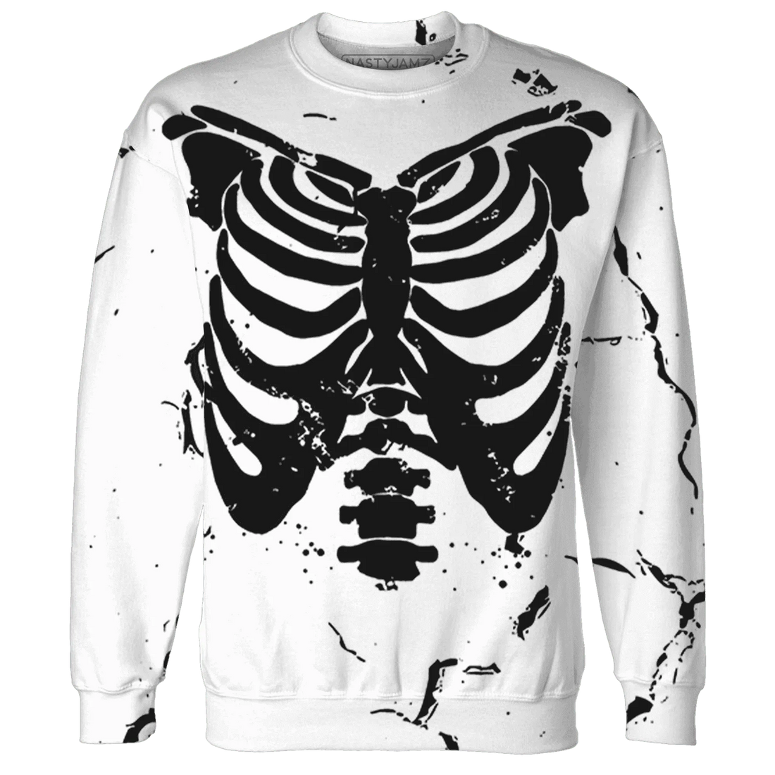 Retro-Red-Taxi-12s-Sweatshirt-Match-Skeleton-Y2k-3D