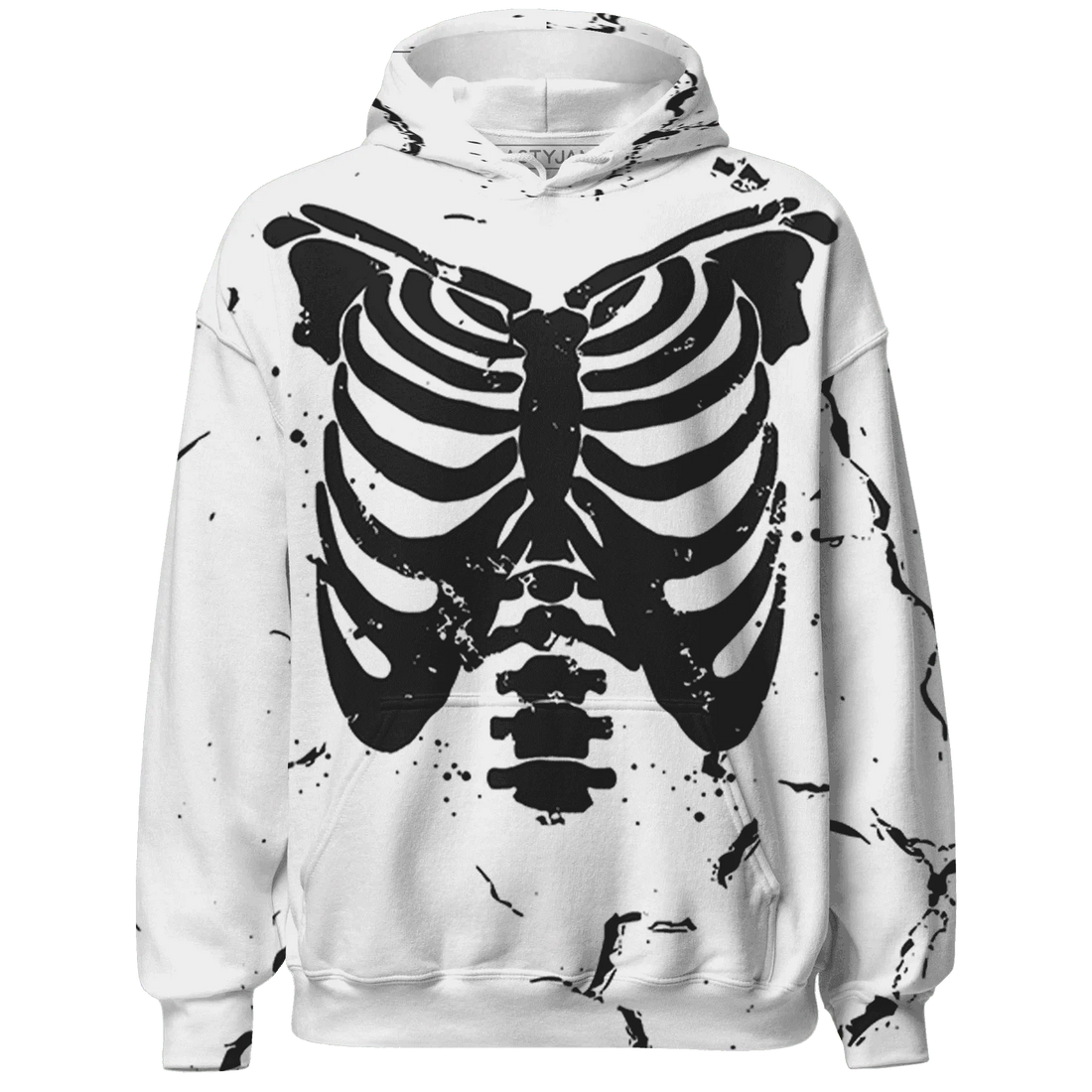 Retro-Red-Taxi-12s-Hoodie-Match-Skeleton-Y2k-3D