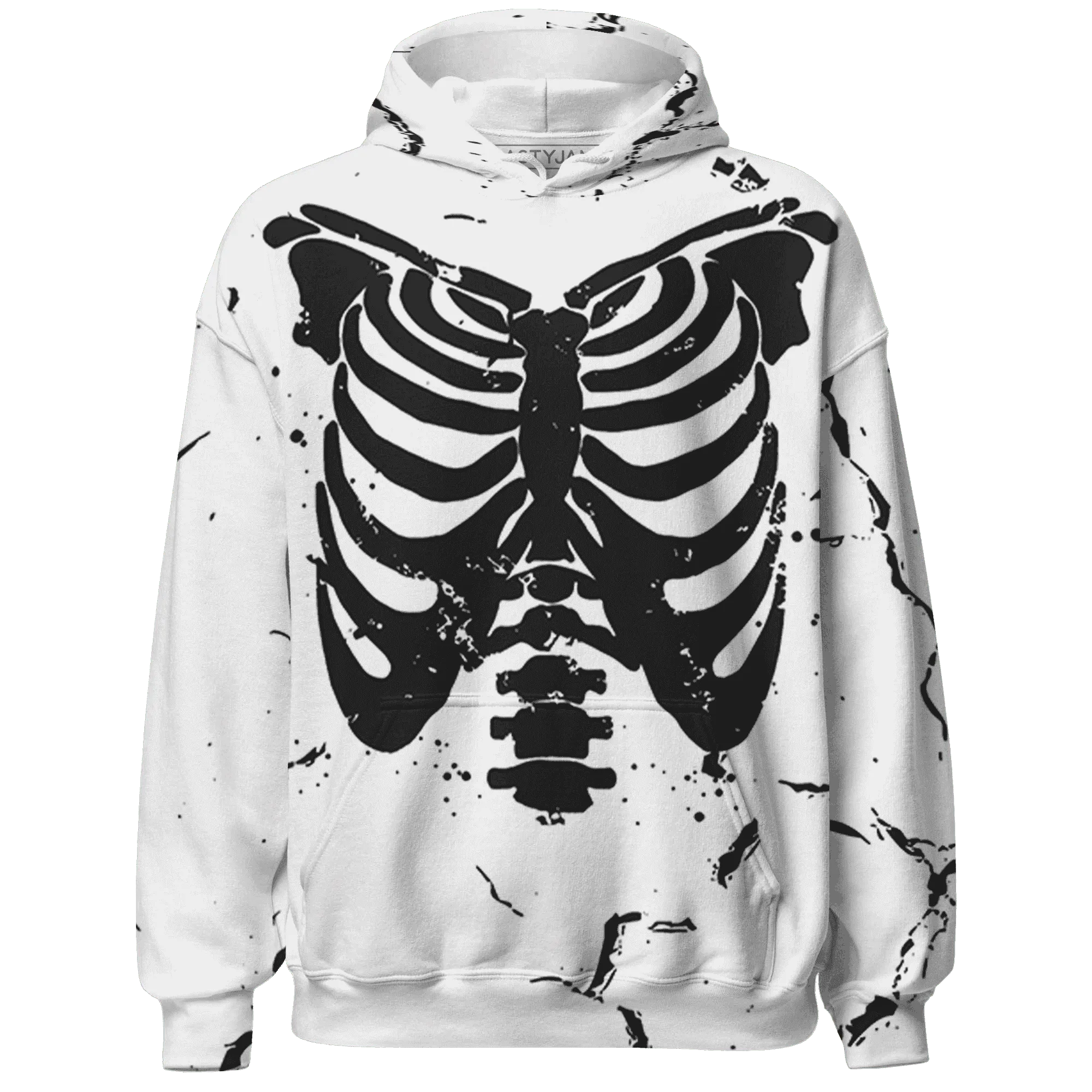 Retro-Red-Taxi-12s-Hoodie-Match-Skeleton-Y2k-3D