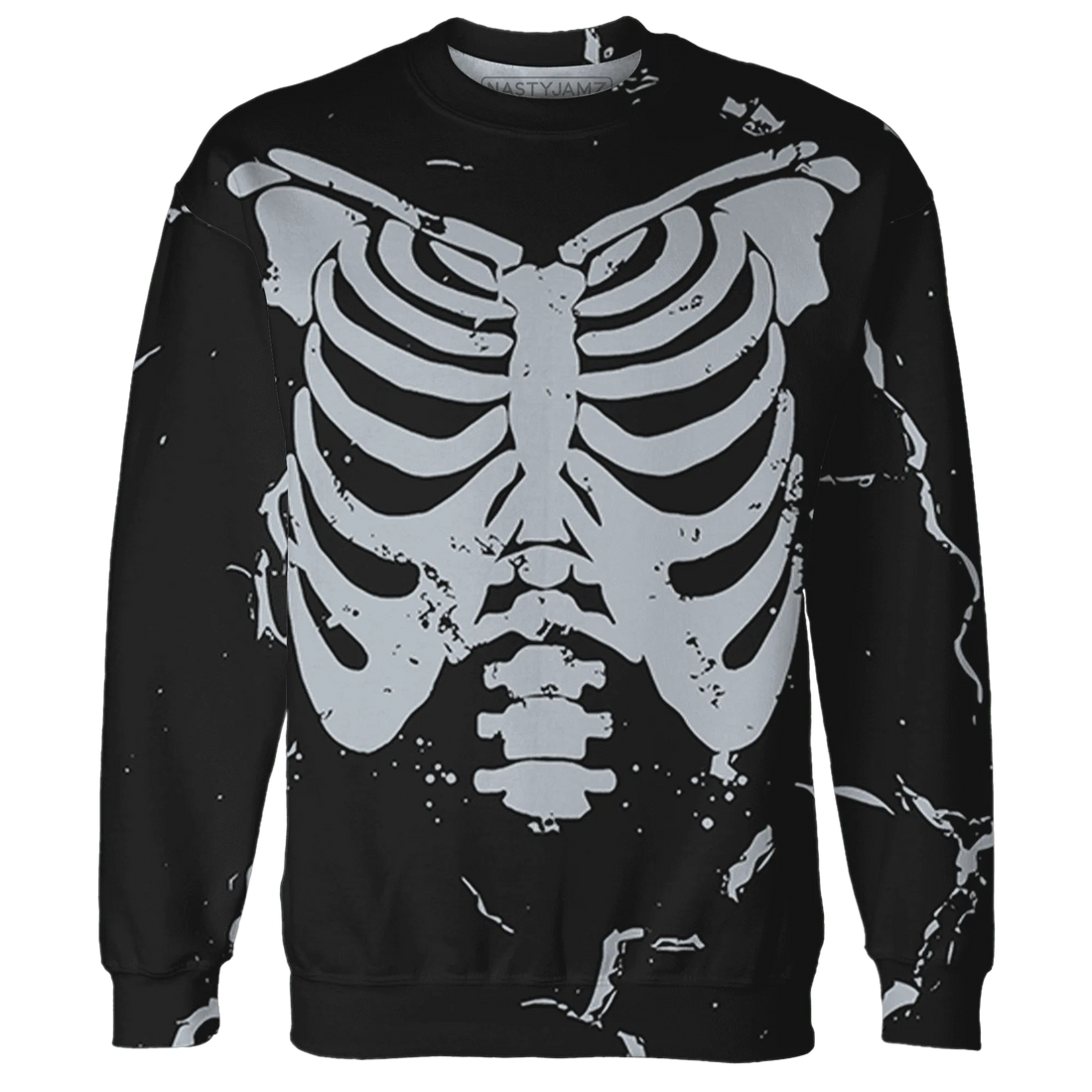 Wolf-Grey-12s-Sweatshirt-Match-Skeleton-Y2k-3D