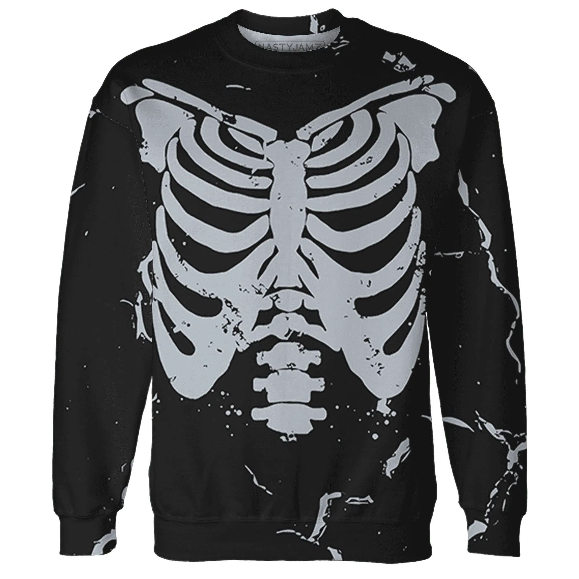 Wolf-Grey-12s-Sweatshirt-Match-Skeleton-Y2k-3D