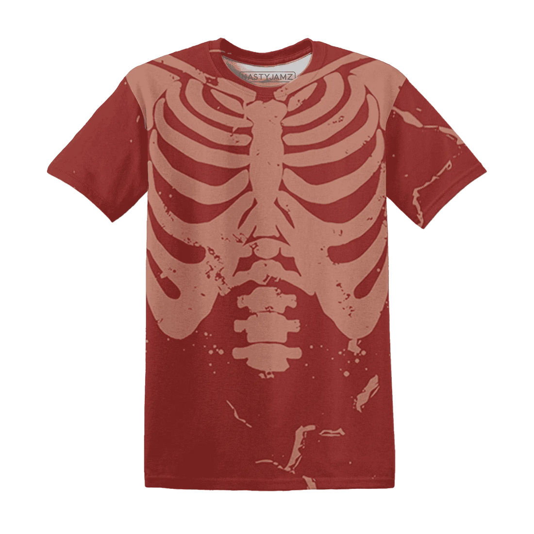 Dune-Red-13s-T-Shirt-Match-Skeleton-Y2k-3D