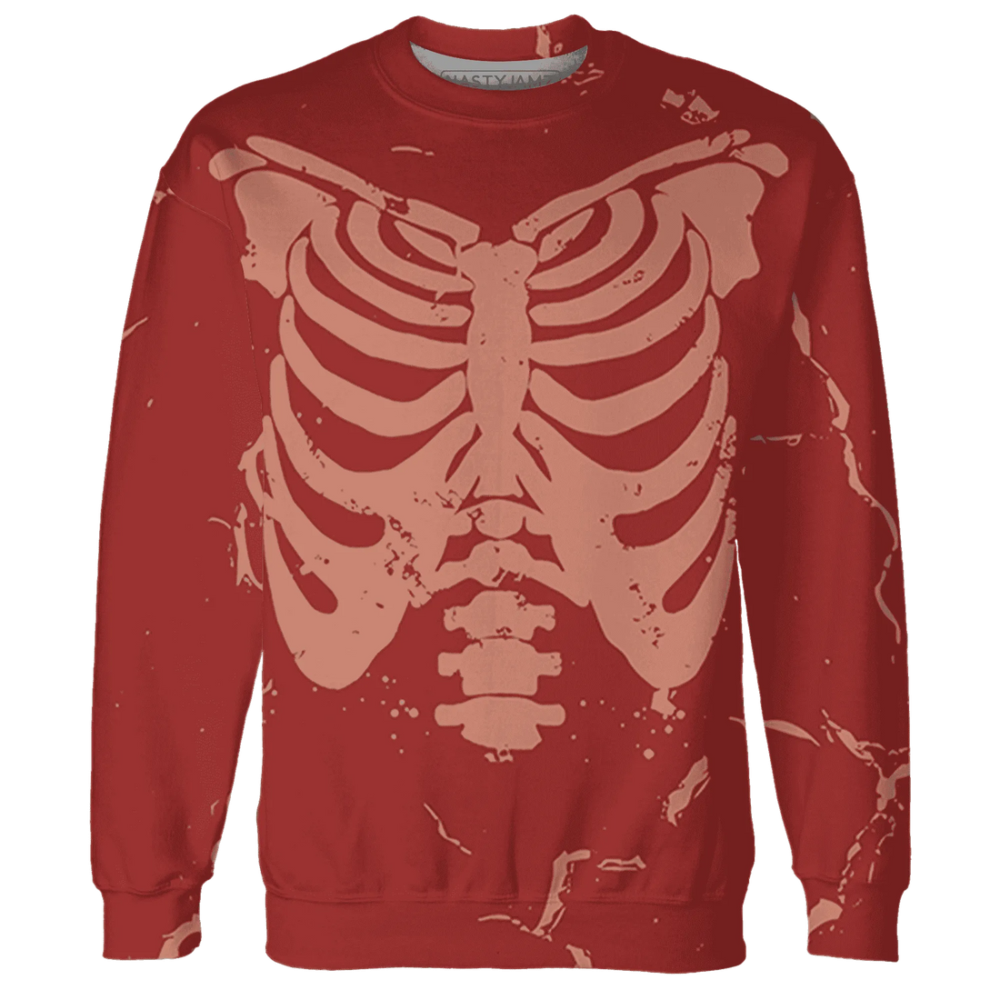 Dune-Red-13s-Sweatshirt-Match-Skeleton-Y2k-3D