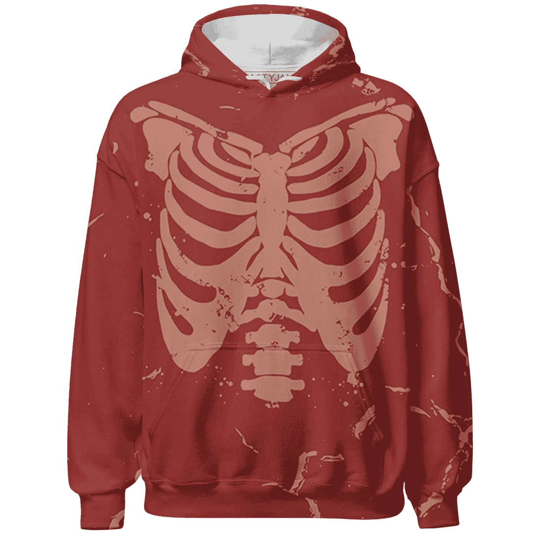 Dune-Red-13s-Hoodie-Match-Skeleton-Y2k-3D