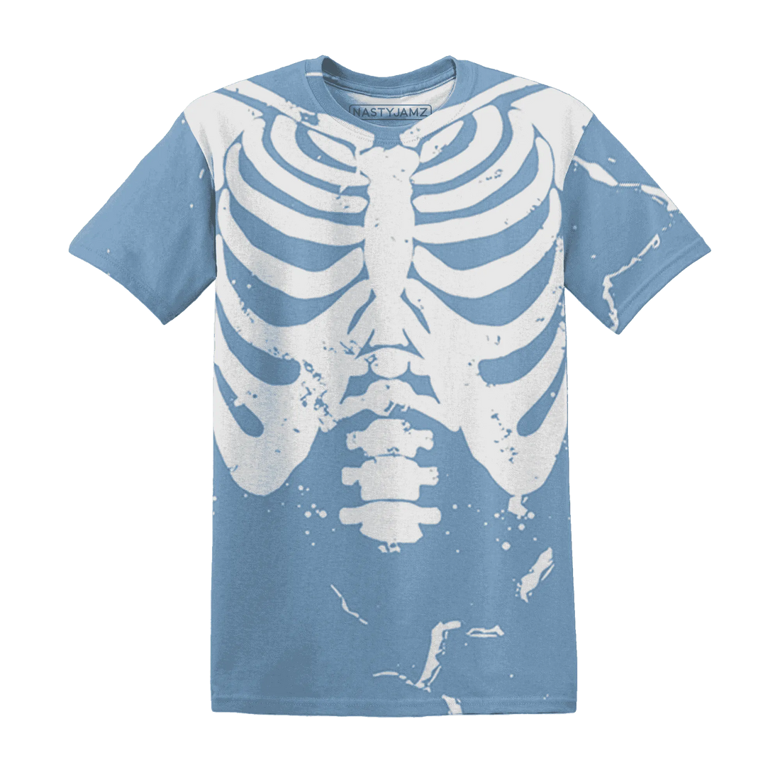 First-In-Flight-1s-T-Shirt-Match-Skeleton-Y2k-3D
