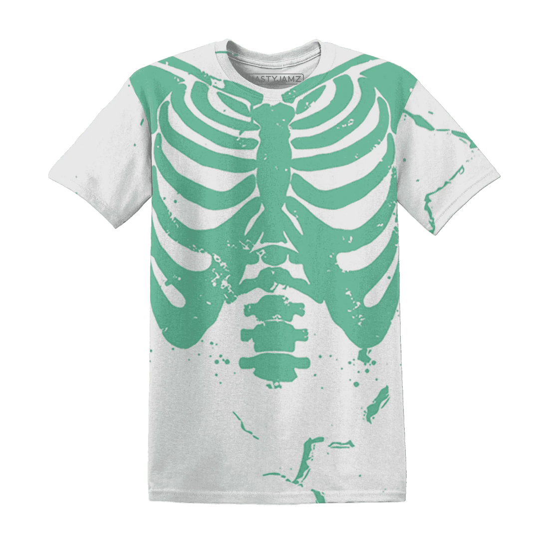 High-OG-Green-Glow-1s-T-Shirt-Match-Skeleton-Y2k-3D