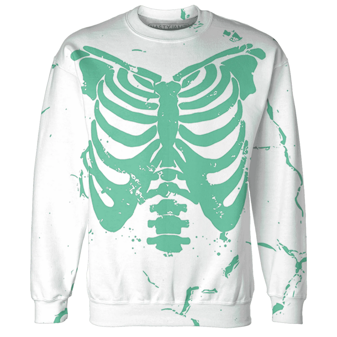 High-OG-Green-Glow-1s-Sweatshirt-Match-Skeleton-Y2k-3D