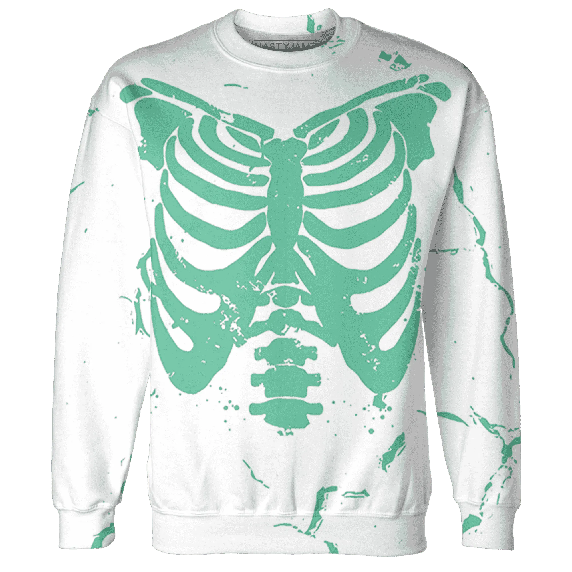 High-OG-Green-Glow-1s-Sweatshirt-Match-Skeleton-Y2k-3D