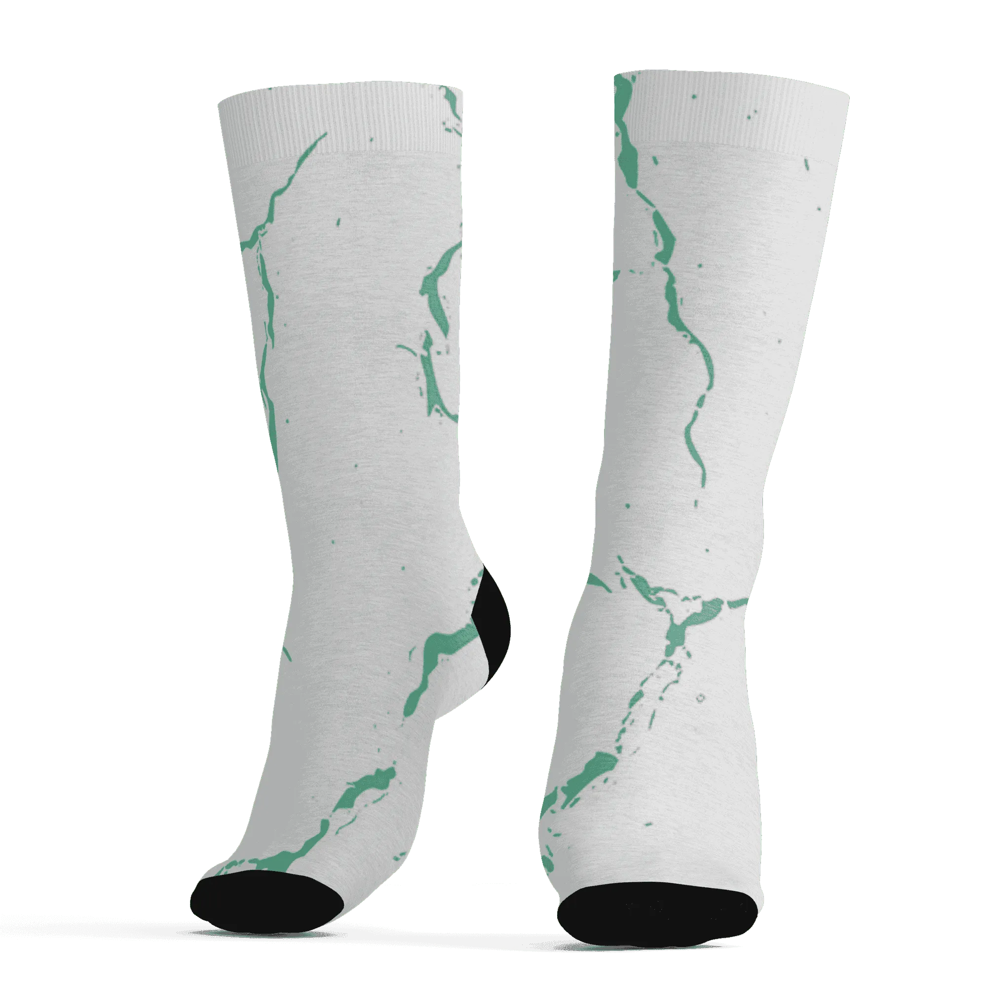 High-OG-Green-Glow-1s-Socks-Match-Skeleton-Y2k-3D