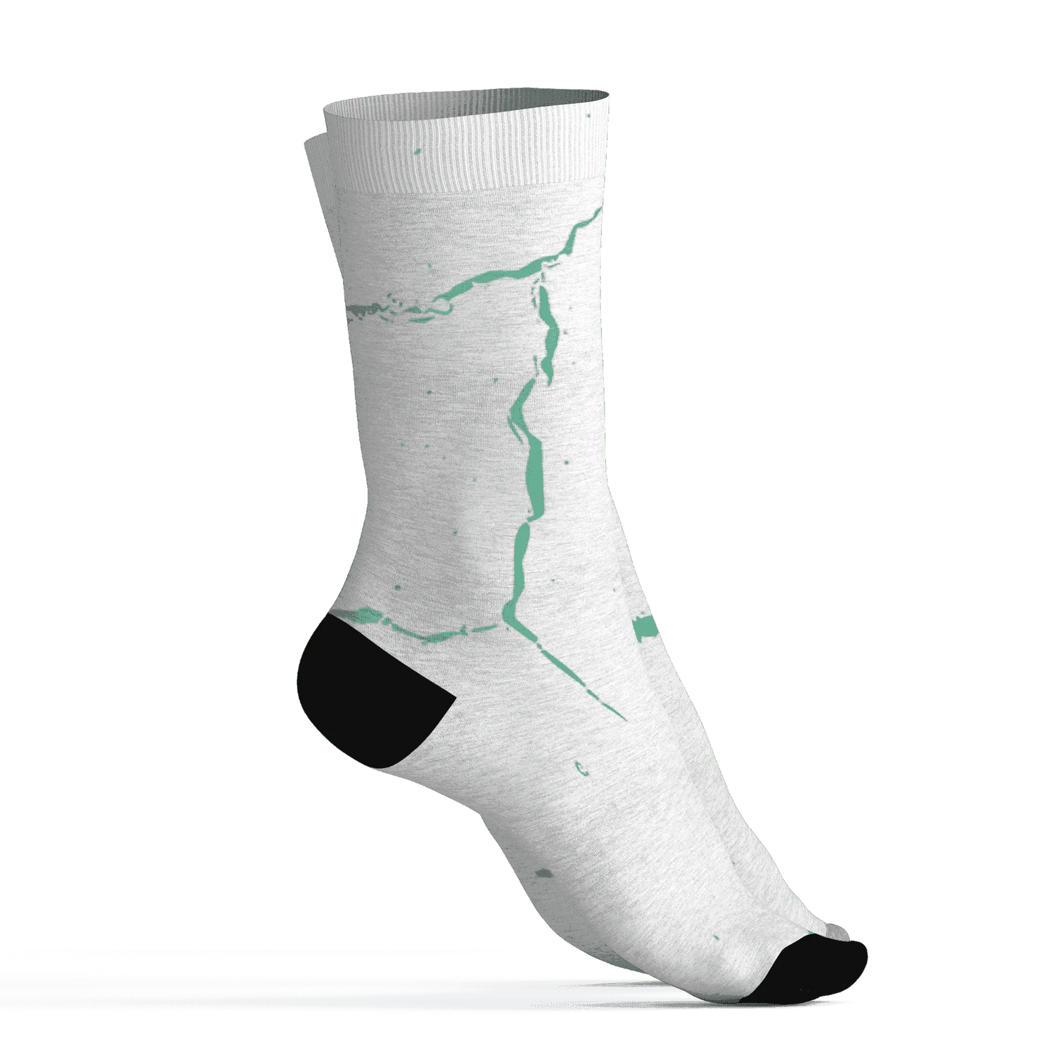 High-OG-Green-Glow-1s-Socks-Match-Skeleton-Y2k-3D