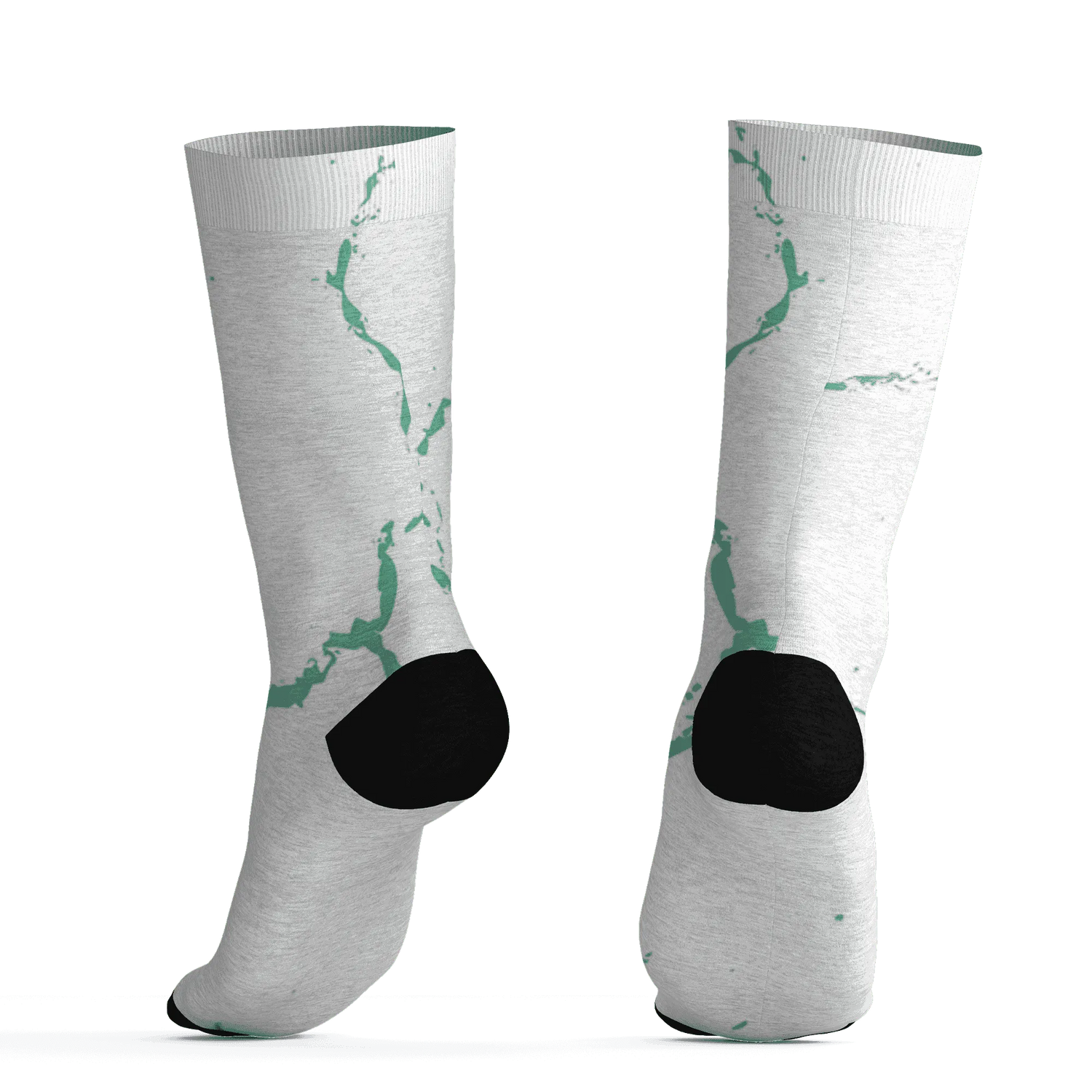 High-OG-Green-Glow-1s-Socks-Match-Skeleton-Y2k-3D