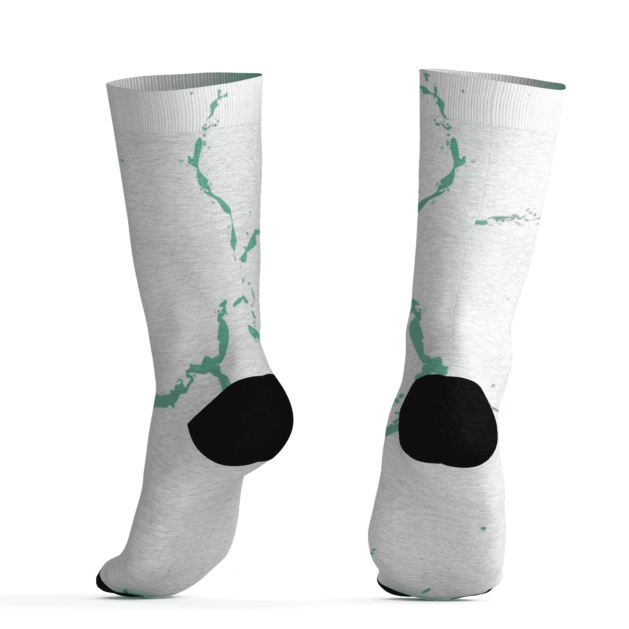 High-OG-Green-Glow-1s-Socks-Match-Skeleton-Y2k-3D