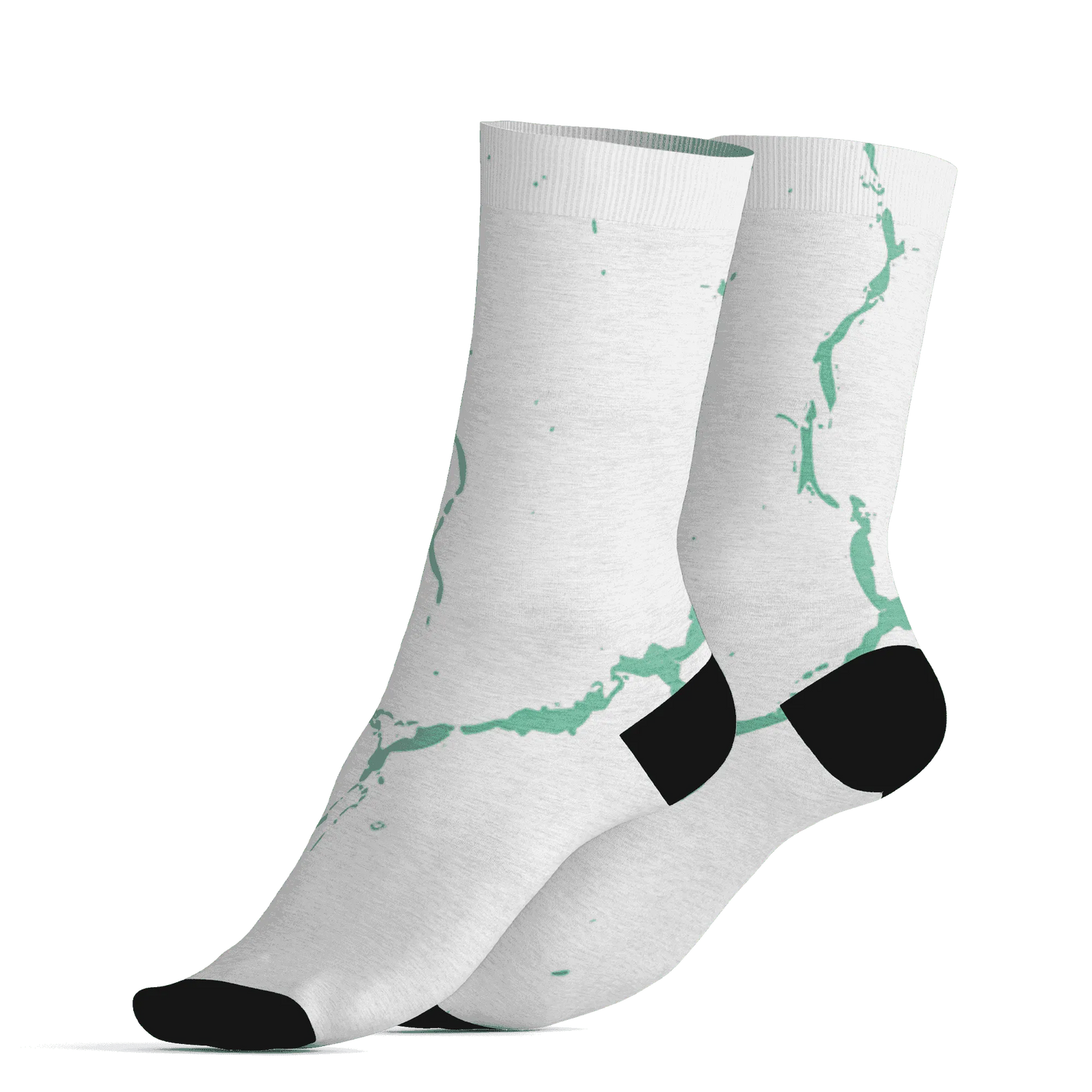 High-OG-Green-Glow-1s-Socks-Match-Skeleton-Y2k-3D
