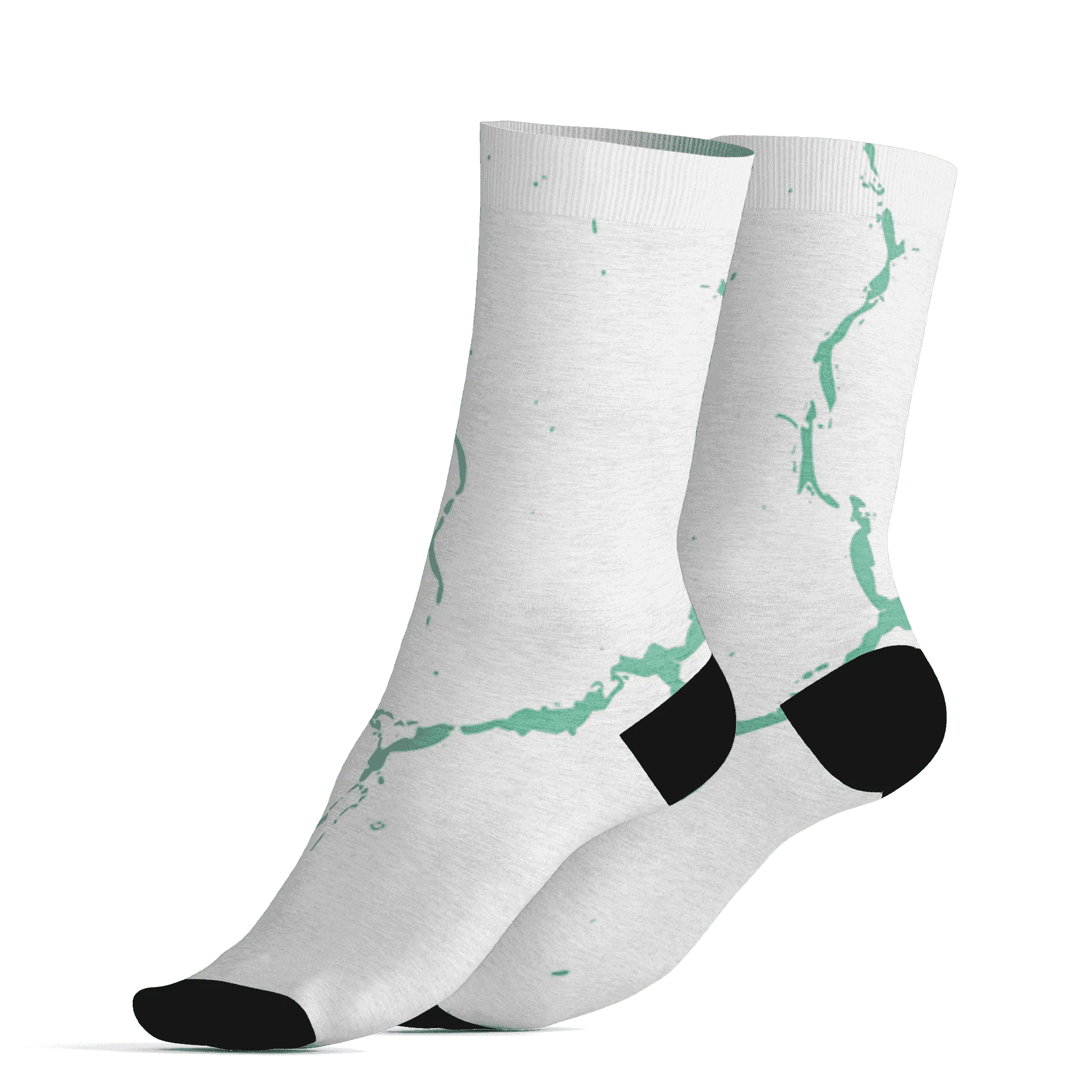 High-OG-Green-Glow-1s-Socks-Match-Skeleton-Y2k-3D
