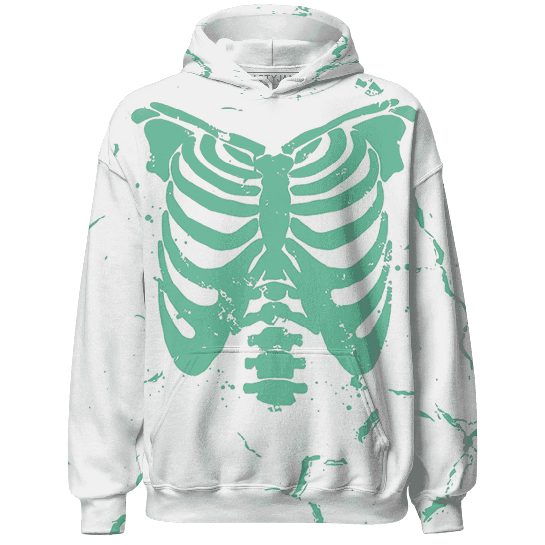 High-OG-Green-Glow-1s-Hoodie-Match-Skeleton-Y2k-3D