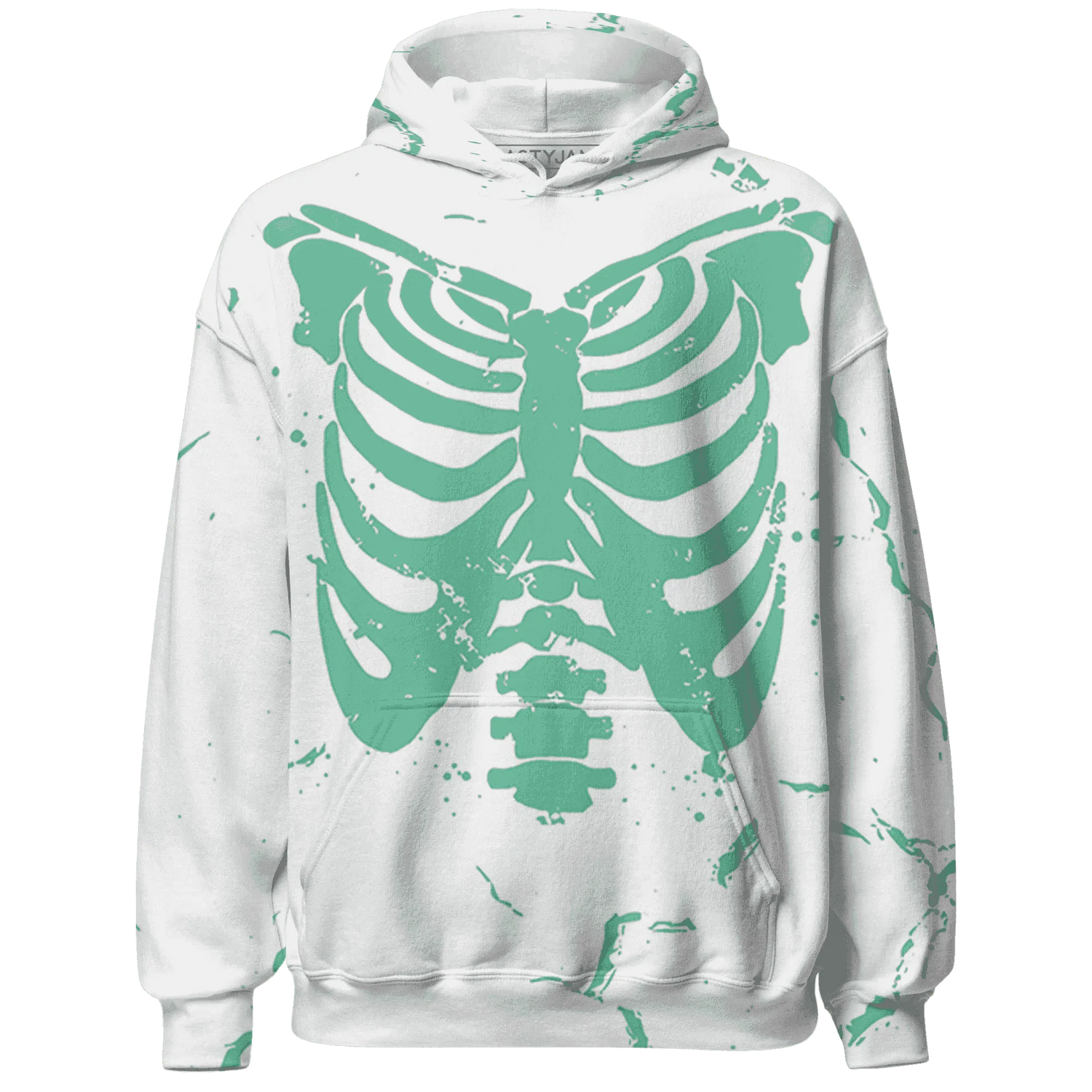 High-OG-Green-Glow-1s-Hoodie-Match-Skeleton-Y2k-3D